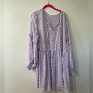 Chic Soul Lavender Dress 2x